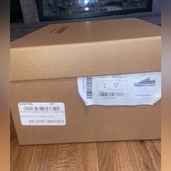 Burberry Check Cotton Sneakers - Picture 2 of 7
